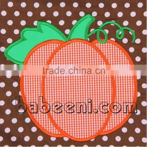 Pumpkin and Turkey Applique A-line Reversible Dress thumbnail-2