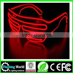 China Factory OEM High Quality Music Festival el Wire Led Light up Glasses thumbnail-3