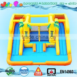 2 Lines Inflatable Water Slide for Kids With Big Pool Supplier's Choice thumbnail-1