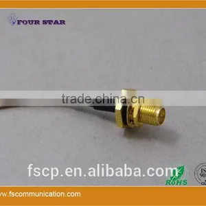 RG316 Cable Assembly With SMA RP-Female Bulkhead to MCX Male Right Angle Connector thumbnail-5