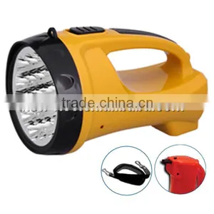 19LED 7LED Ergonomic Grip Flashlight Hand Torch Lead-acid Battery thumbnail-1