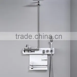 Shower Set - Rain Shower Head, Hand Shower & Storage Shelf (Model: Cebien 'Garo UD-P') thumbnail-1