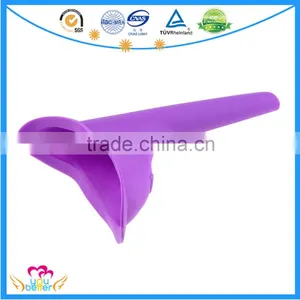 Portable Travel Female Urine Device , New Lady Urinal Funnel ,Soft Silicone Plastic Standing Urinals,Women Wee Urine Funnel thumbnail-1