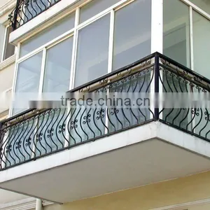 Modern Artistic Wrought Iron Balcony Fence thumbnail-1