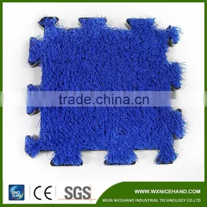 Interlock Hockey Feild /padel Field /tennis Court Artificial Grass Turf Lawn Flooring Shock Pad With Foam Underneath Quality Choice thumbnail-1
