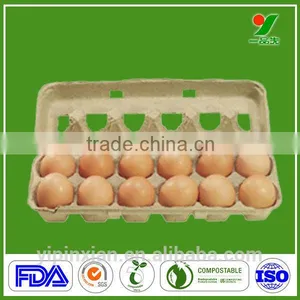 Eco Friendly Biodegradable Recyclable Molded Fiber Egg Packaging thumbnail-4