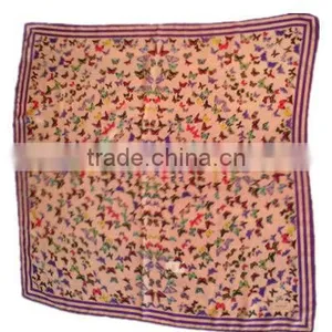 Silk Scarf Panuelos de Seda Foulards With Beautiful Pattern thumbnail-1