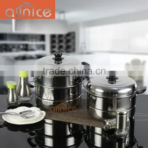 Kitchen Implements Multifunctional Stainless Steel Cookware Steamer Pots thumbnail-1