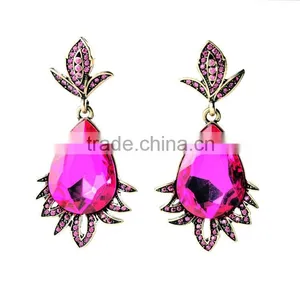 Waterdroplet Mixcolor Leaf Shape Vintage Vintage Earrings Earrings thumbnail-1