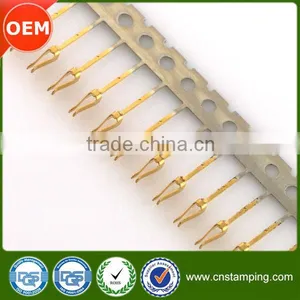 Forming Process Brass Connection Terminal,precision Brass Terminal Stamped,unique Brass Plated Connector Terminal thumbnail-1