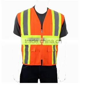 Birdeye Mesh High Visibility Safety Reflective Red/orange/yellow Jacket thumbnail-2