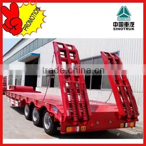 Three Axle Lowbed Truck Trailers Low Price Sale thumbnail-1