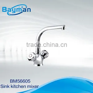Classical Brass Body Zinc Handle Stainless Steel Sink Kitchen Faucet (BM56605) thumbnail-1