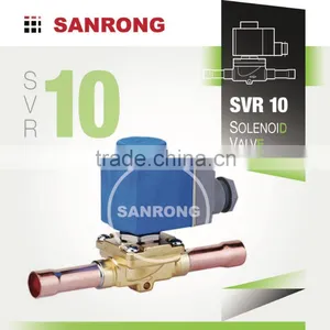 SVR10 EVR10 Refrigerator Diaphragm Solenoid Valve With 24 220 230 Volt AC Coil 1/2 5/8 ODF Solder SAE Flare for Air Conditioning thumbnail-1