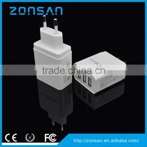 Hot Selling Newest Consumer Electronics Product 3 USB Port 3.1A Travel Portable Charger Multi Charger With US EU Plug thumbnail-2