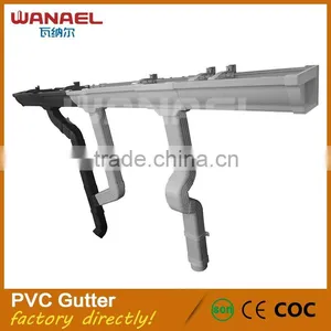 Saving Enegy Building Material White Gutter System, Factory Direct Sell Gutter Drain thumbnail-2