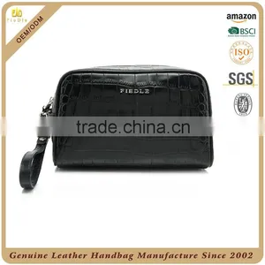 Guangzhou Custom 100% Cowhide Yak Leather Men Clutch Bag Men Leather Wallet OEM Wholesale Leather Clutch Bag for Men thumbnail-3