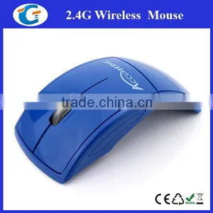 Wireless 2.4Ghz Foldable Arc Red Mouse Notebook thumbnail-2