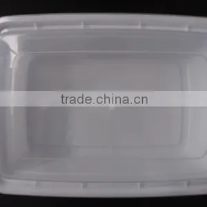 800ml Squarel Packing SuShi Lunch Boxes Disposable Plastic Food Packaging Containers With Lid thumbnail-1