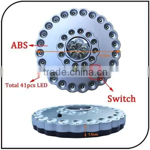 Outdoor Portable Round Shape 36+5 Led 41led 4pcs AA ABS White Camping Light thumbnail-4