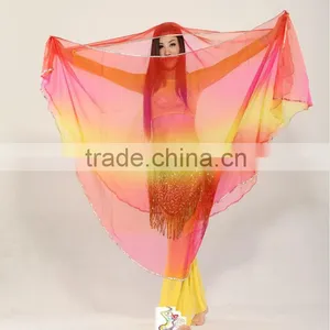 SWEGAL Belly Dance Fan Veils,belly Dance Hip Scarf Wholesale Belly Dance Hip Scarves SGBDD13010 thumbnail-2