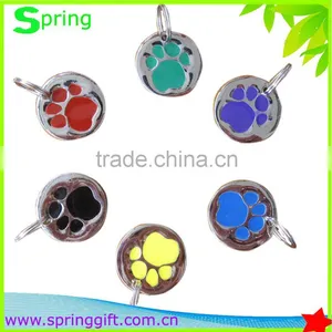 Promotion Fahsion Pet id Tag /round Dog Tag/ Colourful Dog id Tag With Key Ring thumbnail-1