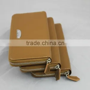 High Quality New Fashion Promition Genuine Leather Men's Wallet With Customized Logo thumbnail-3