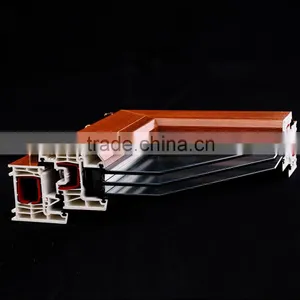 Wood Laminated, International Standard , High-performance Windows&doors Upvc Profiles Manufacturers thumbnail-4