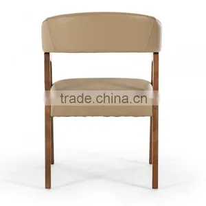 Modern Unique Design Leather Armchair Kitchen Chair HDAC1073 thumbnail-4