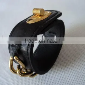 Punk Rivets Fashion Design pu Leather Bangles Bracelet Leather Women Factory Directs thumbnail-1