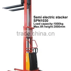 1000kg,3000mm,Semi Electric Stacker SPN1030 thumbnail-1