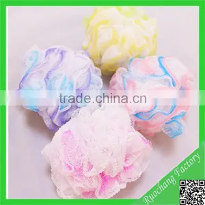 High Quality PE Loofah Mesh Bath Sponge Wholesale for Promotion thumbnail-1