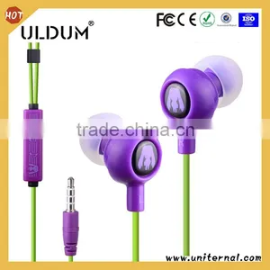 China Supplier Heavy Bass Carton Funny Cute Earphone for Children Student thumbnail-1