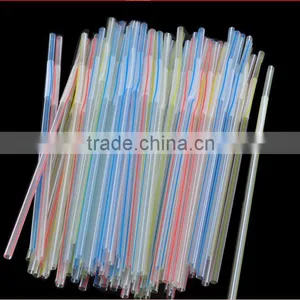 Hot Sale Custom Printing Striped Drinking Plastic Straws thumbnail-1