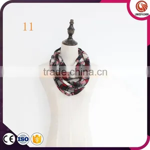 Wholesale Stripe Infinity Scarf Fleece Snood Custom Scarf Soft Polar Plush Soft Infinity Scarf thumbnail-4