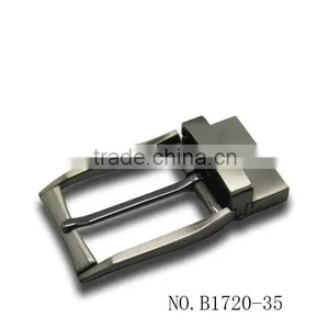 Reversible Pin Buckle With Teeth for 35mm Men's Real Leather Belt thumbnail-1