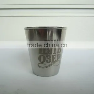 Stainless Steel Cup With Leather Wrapped and Logo 4pcs in Leather Bag thumbnail-6