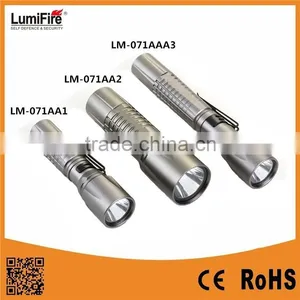 Lumifire LM-071AA1/071AA2/071AAA3 Factory Supply High Powered Aluminium Dry Batteries LED Flash Light thumbnail-1