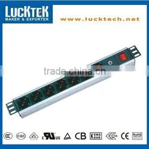 19" 1.5U 7 WAY ITALY TYPE SERVER CABINET POWER SOCKET thumbnail-1