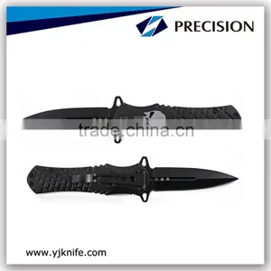 Zombie Handle Assisted Opening Folding Knife With Black Oxide thumbnail-1