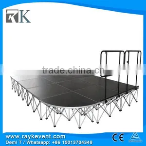 RK 4ftx4ft Platform Adjustable Portable Event Stage Folding Portable Stage Collapsible Stage thumbnail-4