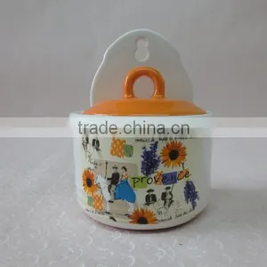 Decorative Ceramic Wall Mounted Seasoning Salt Jars Ceramic Jar thumbnail-1