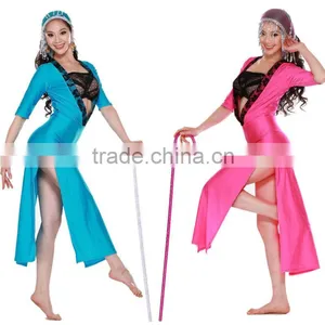 Indian Sexy Belly Dance Dress With Sequin Headwear or Belt and Bra and Long Dress 3pcs (QC2081) thumbnail-1