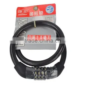Hot Selling Good Quality Anti-theft Bicycle Cable Lock Spiral Lock thumbnail-3
