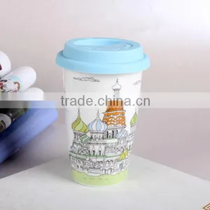 High Quality Fashion Design Ceramic Coffee Cup Porcelain Mug Competitive Price thumbnail-3