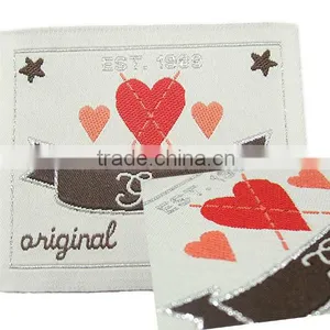 End Fold Lurex Yarn Damask Woven Label thumbnail-1