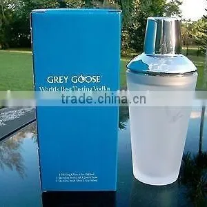 12 oz Clear Glass Vodka Shaker With SS Lid thumbnail-3