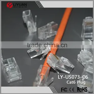 LY-US073-C6 Ningbo Liyuan Cat6 RJ45 Modular Plug With Holes thumbnail-2
