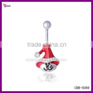 Unique Christmas Hat Belly Button Piercing thumbnail-1