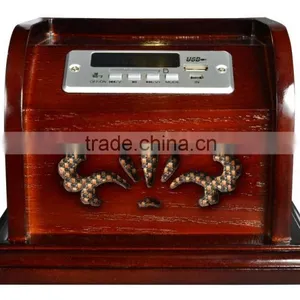 Rain Lane Antique Style USB SD Bluetooth Decoration Gramophone With Horn Music Box thumbnail-2